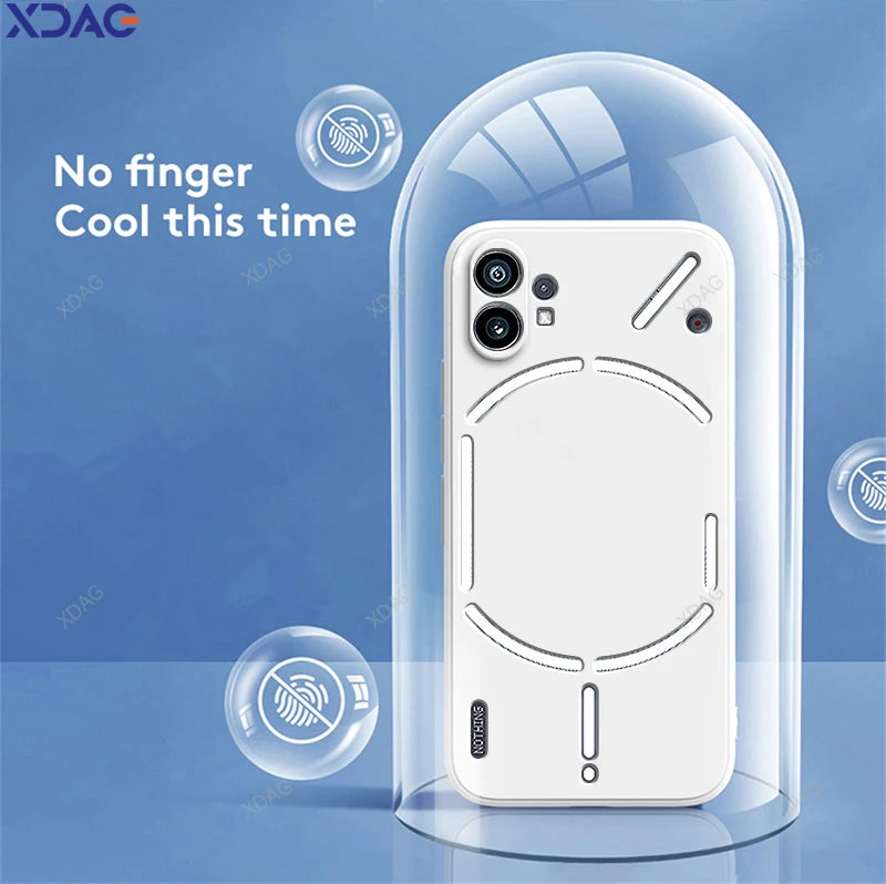 Phone Case for Nothing Phone (1) 1 One 5G A063 Fashion Simple High Qualtiy Original Liquid Silicone Camera Protection Back Cover