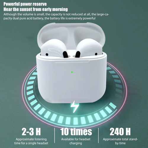2024Pro 4 TWS Wireless Bluetooth Earphones Headphones Mini Earpone Headset For PC Android Apple iPhone Earbuds Accessories