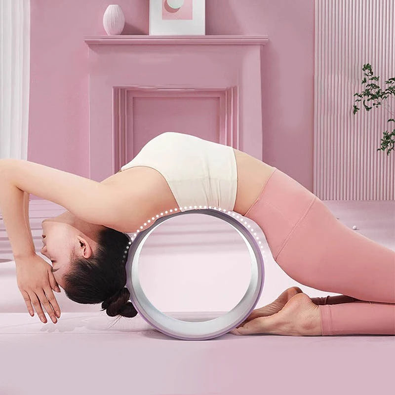 Yoga Wheel Pilates Accessories Home Gym Tool Exercise Equipment Fitness Bodybuilding Circle Muscle Massage Back Training Roller