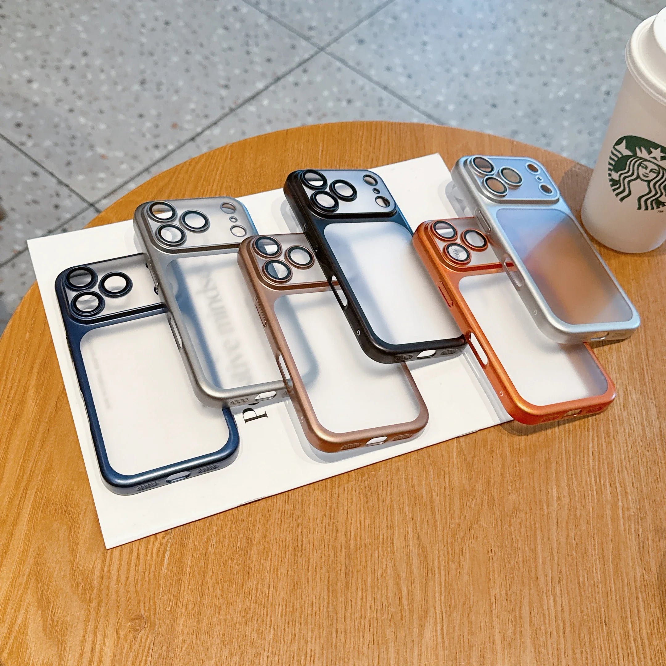 New Transparent Phone Case For iPhone 17 Pro Max 17Air Plating Frame Lens Film Protection Anti-fall Hard Clear Cover