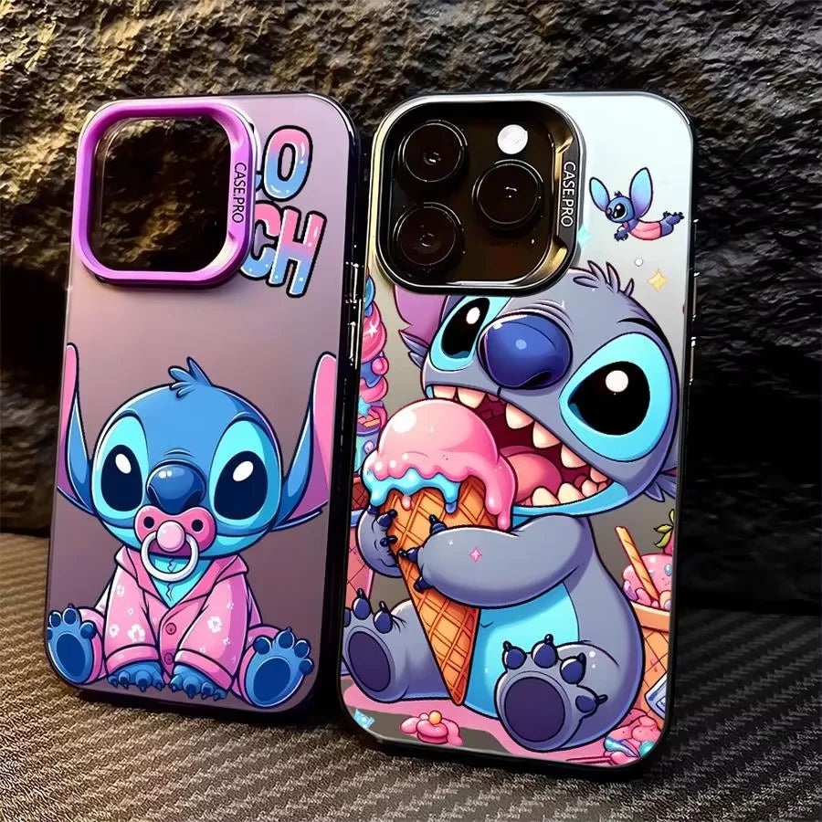 Stitch Naughty Lovely Phone Case For iPhone 16 15 14 13 12 11 Pro Max 7 8 Plus XR XS Max Mini Y2K Anti Fall Kawaii Cover Cartoon