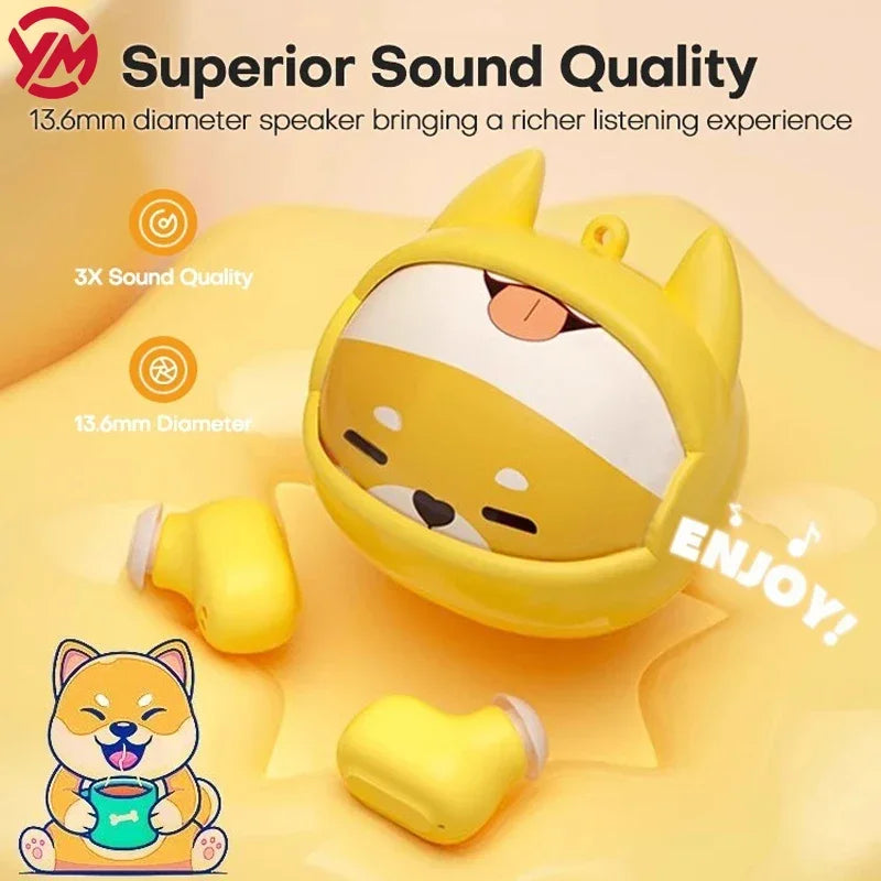 New Gaming Earbuds Wireless Rotating Flip Design Headphone Hifi Stereo In-Ear Touch Control Headset with Microphone