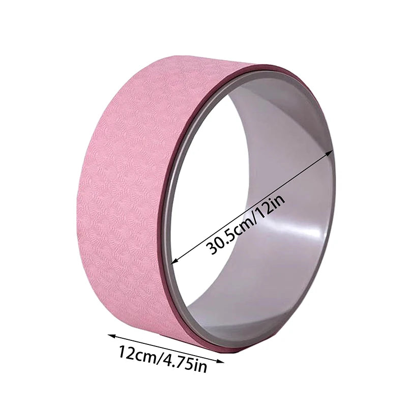Yoga Wheel Pilates Accessories Home Gym Tool Exercise Equipment Fitness Bodybuilding Circle Muscle Massage Back Training Roller