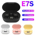 TWS E7S Bluetooth Earphones Wireless Headphones Headset with Mic HiFi Stereo Sport Noise Cancelling Mini Earbuds For Smartphones