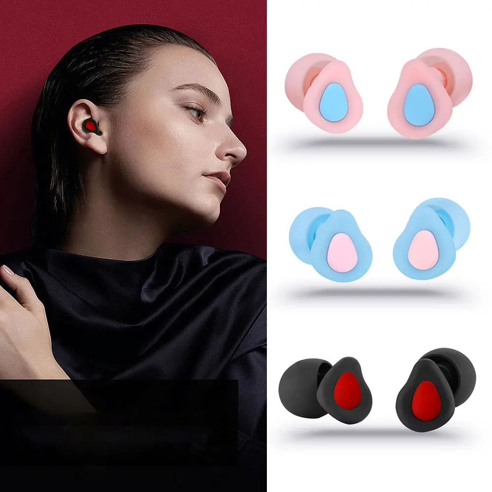 Sleep Soft Silicone Ear Plugs Sleeping Device Noise Reduction Earplugs Sound Insulation Dream Night Anti Snoring Ear Protection