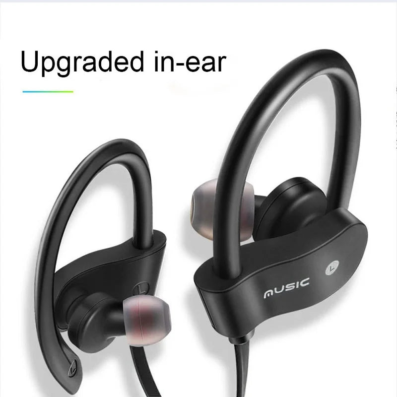 Bluetooth Earphone Earloop Earbuds Stereo Bluetooth Headphone Wireless Sports Earpiece Handsfree with Microphone For Smart Phone