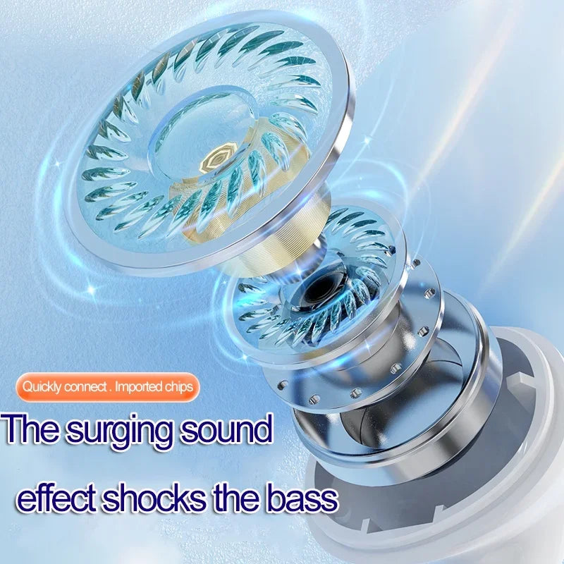 Bluetooth 5.3 TWS Wireless Headphones with LED Display Stereo Headset Touch Control Earbuds Noise Reduction for smartphones