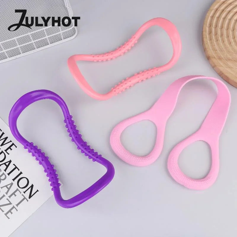 Sports Fitness Equipment Women Neck Exercise, Stretching Resistance Band Yoga Pilates Circle Yoga And Fitness Accessories