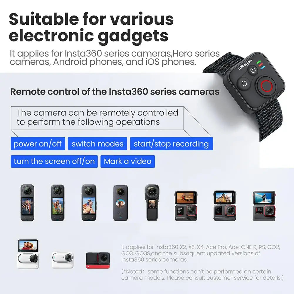 Insta360 X5 Accessories For Insta360 Action Camera Bluetooth Remote Control Smartphone Bluetooth Remote Controller