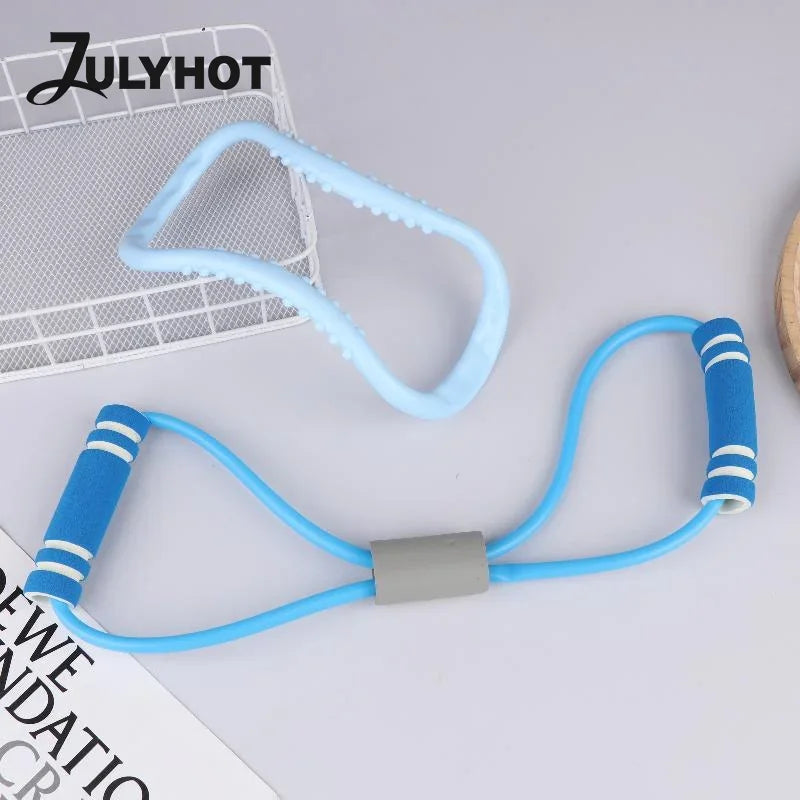 Sports Fitness Equipment Women Neck Exercise, Stretching Resistance Band Yoga Pilates Circle Yoga And Fitness Accessories
