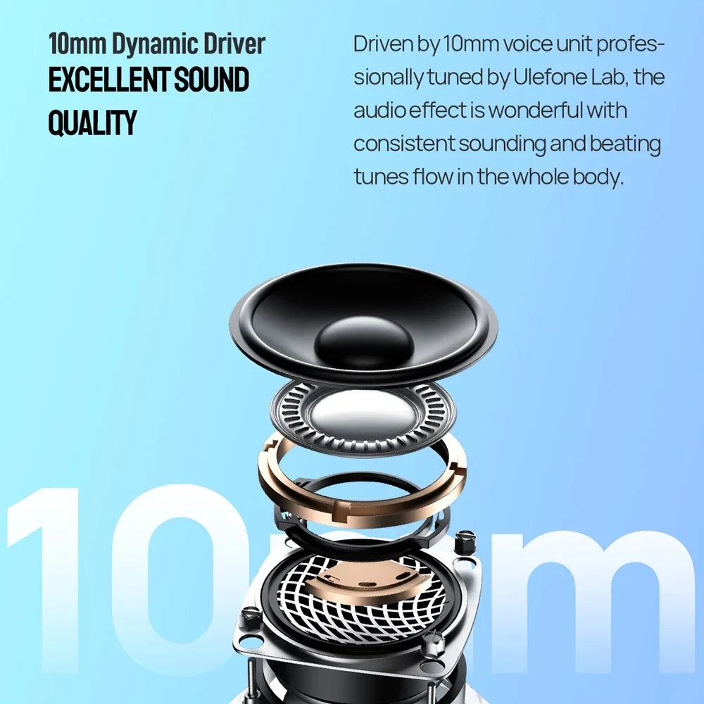 Ulefone Buds Wireless Bluetooth Headset Sports Music Earphones Business Headset Earbuds Suitable For All Smart Phones