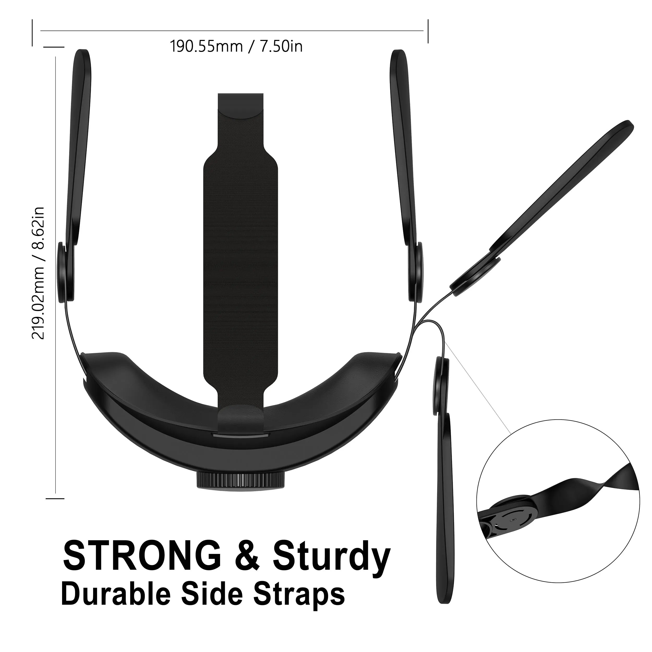 Design Head Strap Accessories Compatible With Quest 2, Elite Strap For Enhanced Support And Comfort,VR With Adjustable Headbands