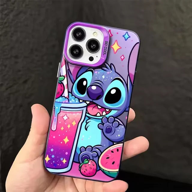 Stitch Naughty Lovely Phone Case For iPhone 16 15 14 13 12 11 Pro Max 7 8 Plus XR XS Max Mini Y2K Anti Fall Kawaii Cover Cartoon