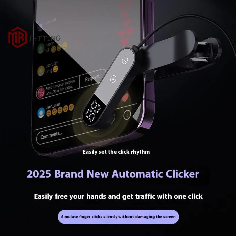 Screen Auto Clicker Simulated Finger Clicking For TikTok Smart Phone App Video Live Streaming Screen Touch Tripods Tapper Device