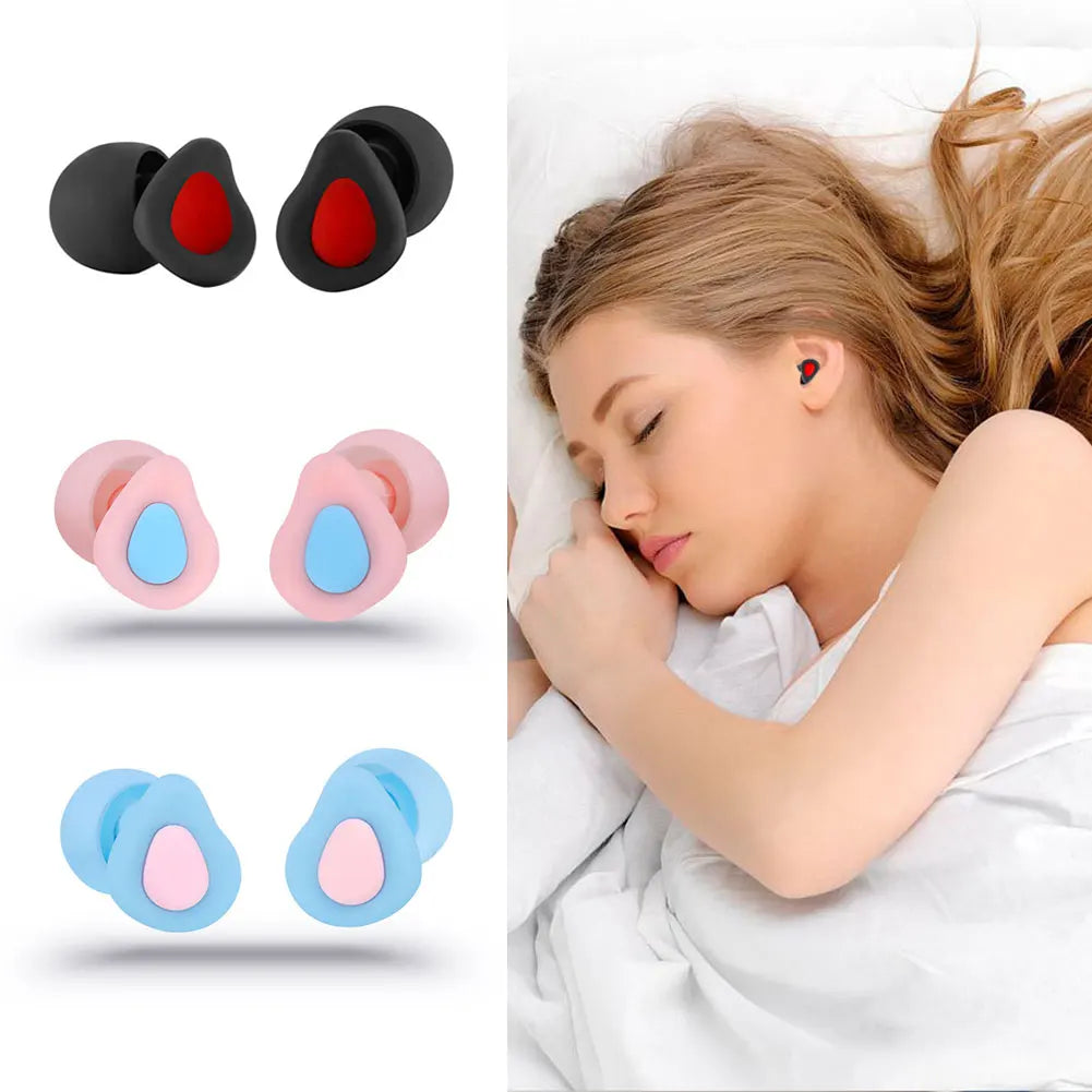 Sleep Soft Silicone Ear Plugs Sleeping Device Noise Reduction Earplugs Sound Insulation Dream Night Anti Snoring Ear Protection