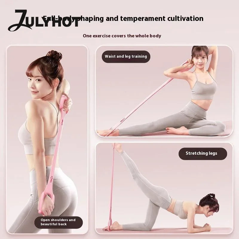 Sports Fitness Equipment Women Neck Exercise, Stretching Resistance Band Yoga Pilates Circle Yoga And Fitness Accessories