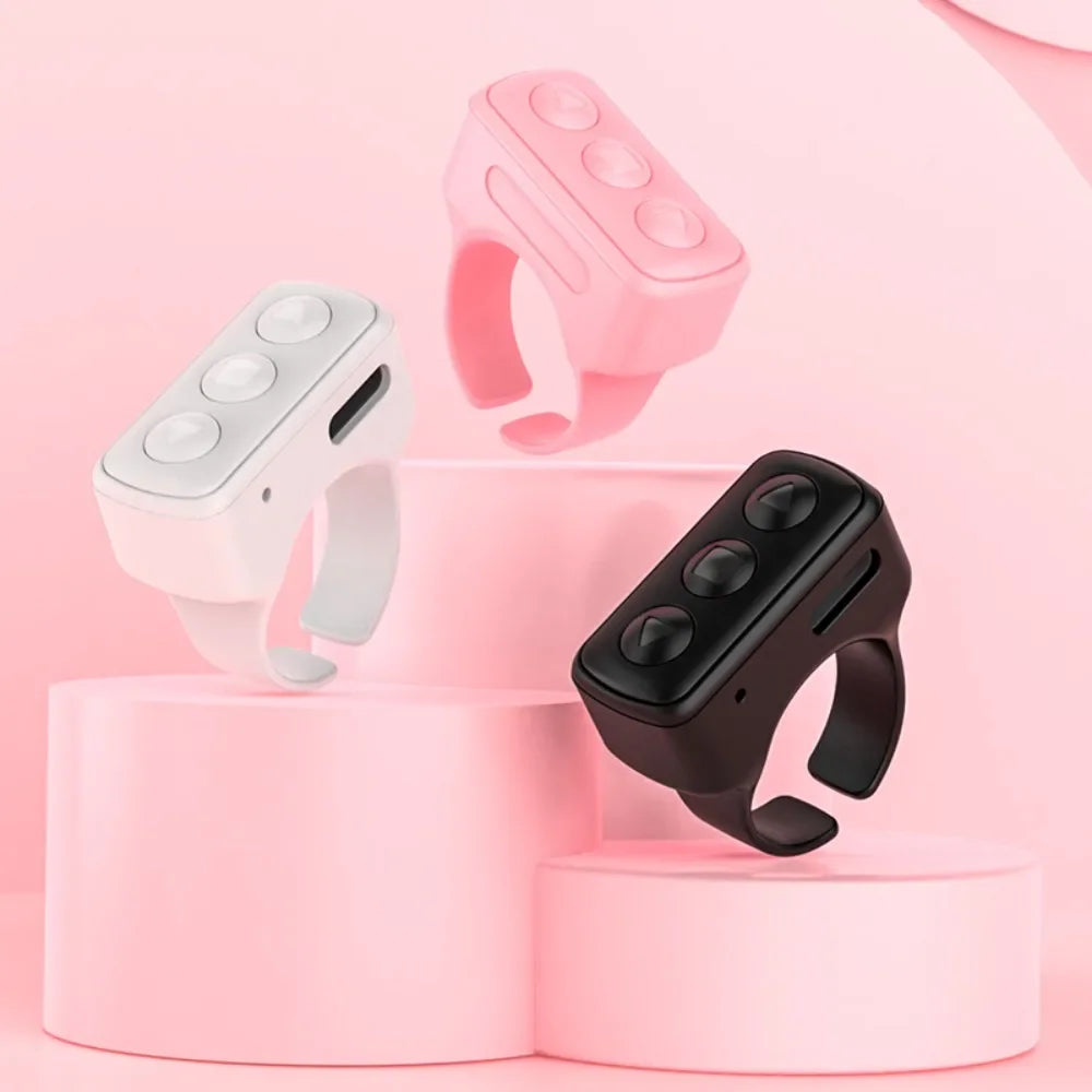 New Video Controller Brushes Tiktok Turns Pages Likes Magic Device Mobile Phone Bluetooth Remote Control Camera and Self Timer