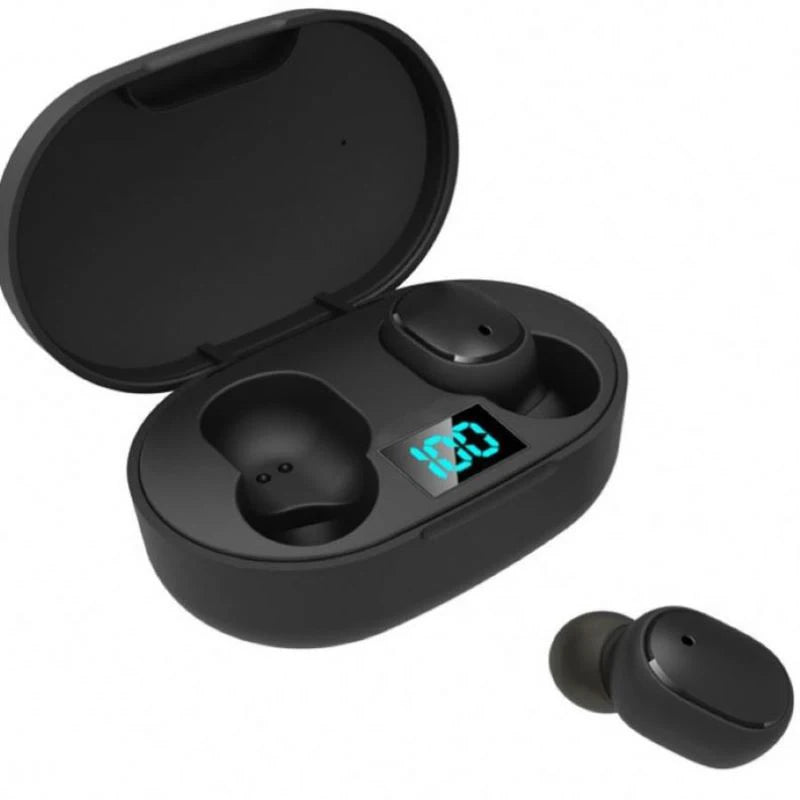 TWS E6S Wireless Earphones Bluetooth 5.0 Headphones Waterproof Earbuds LED Display HD Stereo Bass Mic For Xiaomi iPhone Huawei