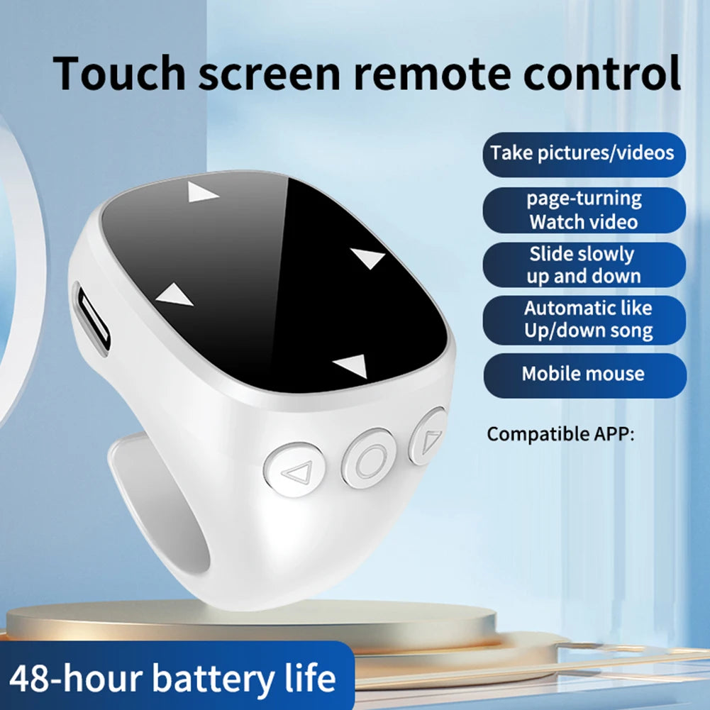 2025 Touch Screen Scrolling Remote for TikTok YouTube Instagram Shorts Video Scroller Page Turner Clicker for Kindle Universal