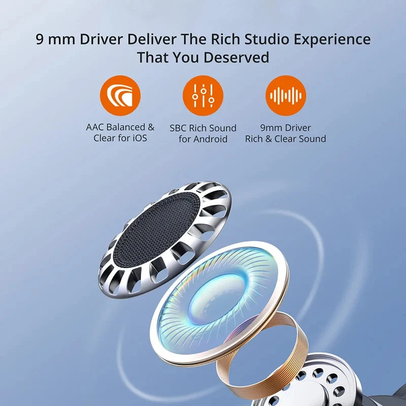 Wireless Bluetooth Earphones For Apple iPhone iPad Air Earbuds For Xiaomi Huawei Samsung Gaming Headset Laptops Tablet Headphone
